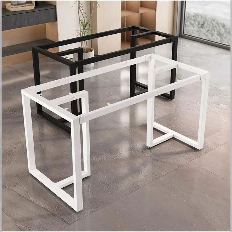 دعامة أرجل طاولة من الحديد المطاوع، رف قدم لطاولة الطعام، مكتب الكمبيوتر، دعم طاولة القهوة