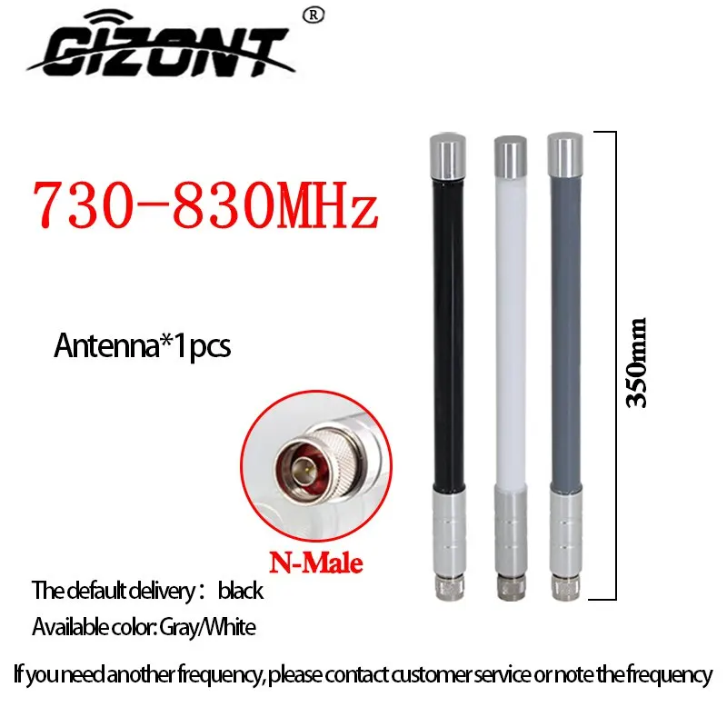 Imagem -02 - Antena Alta Omnidirecional do Frp do Ganho 730830mhz 830-930mhz 9301050mhz Costume Módulo de Interferência de Alta Potência