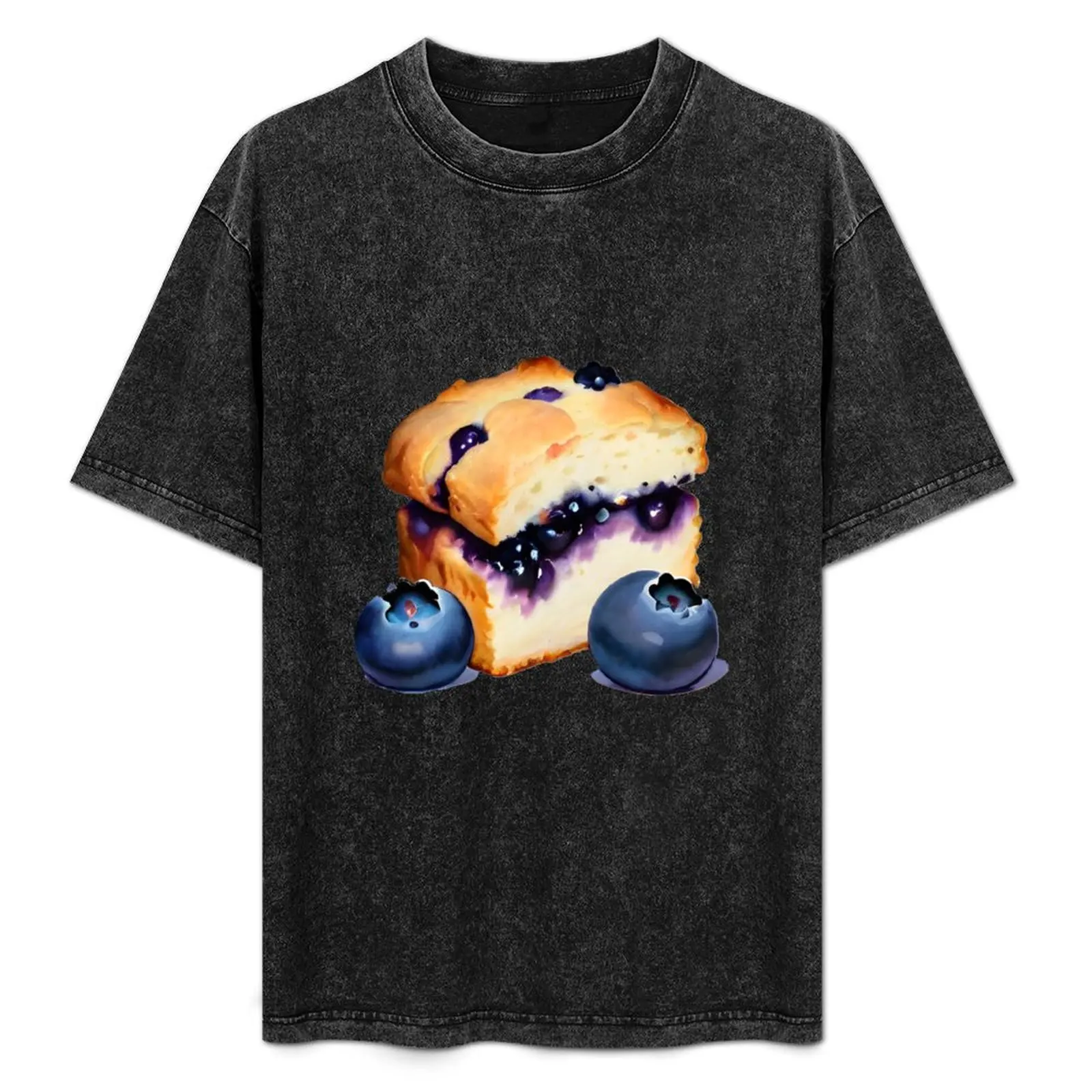 Blueberry Scone T-Shirt cotton man t-shirts topping anime figures vintage anime shirt funny t shirts men