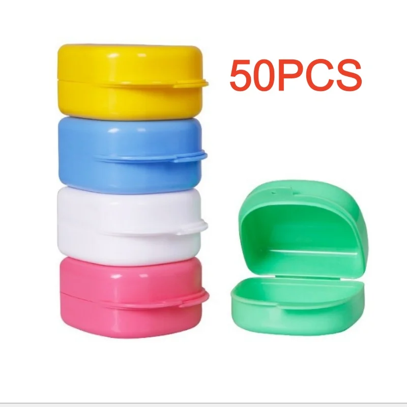 50pcs-lagre-dental-orthodontic-retainer-box-plastic-braces-retainer-case-denture-box-false-teeth-protective-case