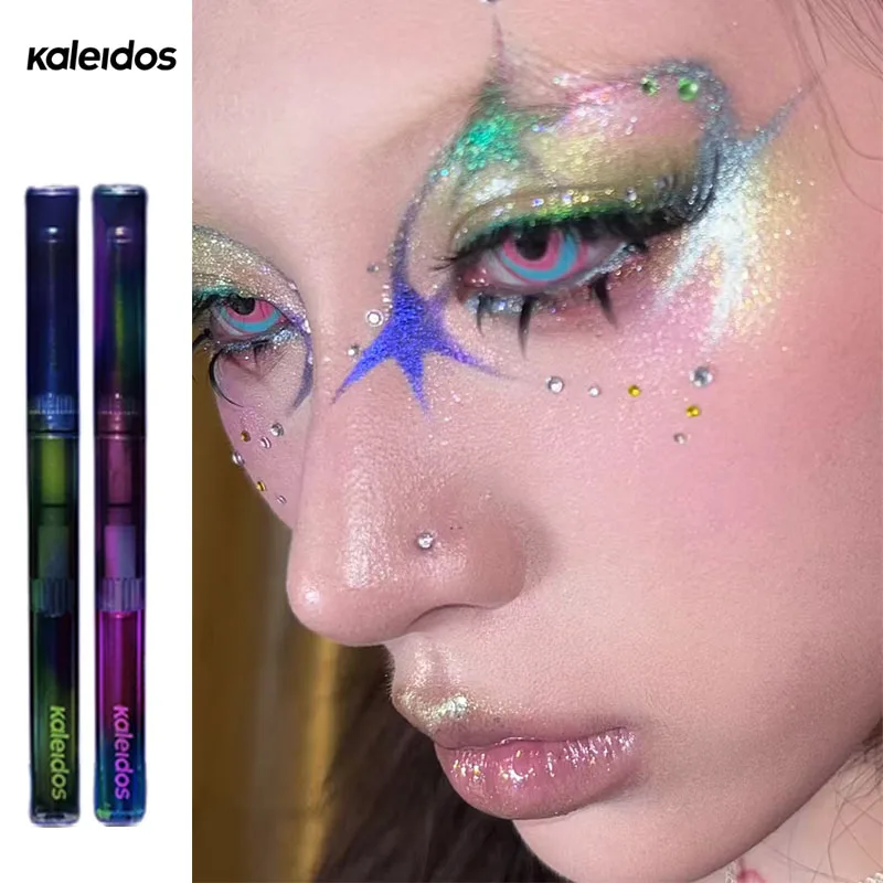 

Водостойкая подводка-карандаш Kaleidos Chameleon с блестками и металлическим эффектом, высокопигментированная, не размазывается, с тонким струящимся наконечником, стойкий макияж для глаз