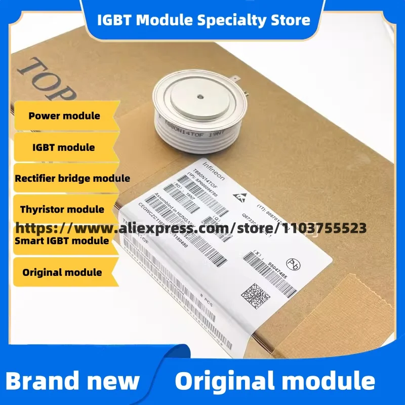 

T880N10TOF T880N12TOF T880N14TOF T880N16TOF T880N18TOF New Thyristor Module