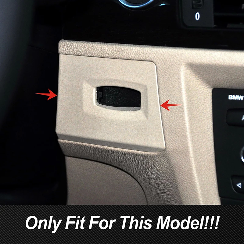 For BMW 3 Series E90 E92 E93 2005-2012 Car Console Keyhole Frame Cover Trim Decoration Interior Accessories Carbon Fiber Sticker