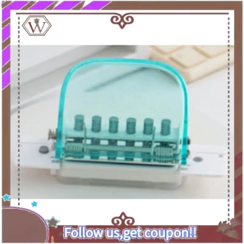 Дырокол ABBG-6 идеально подходит для переплета тетрадей и документов, быстрое позиционирование отверстий, принадлежности для ручного переплета