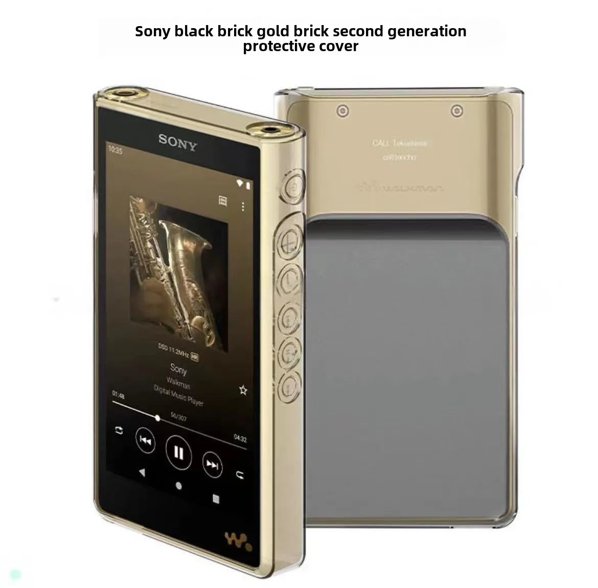 1Pcs is suitable for Sony WM1AM2 player protective case, black brick second generation transparent case WM1ZM2 set sony.