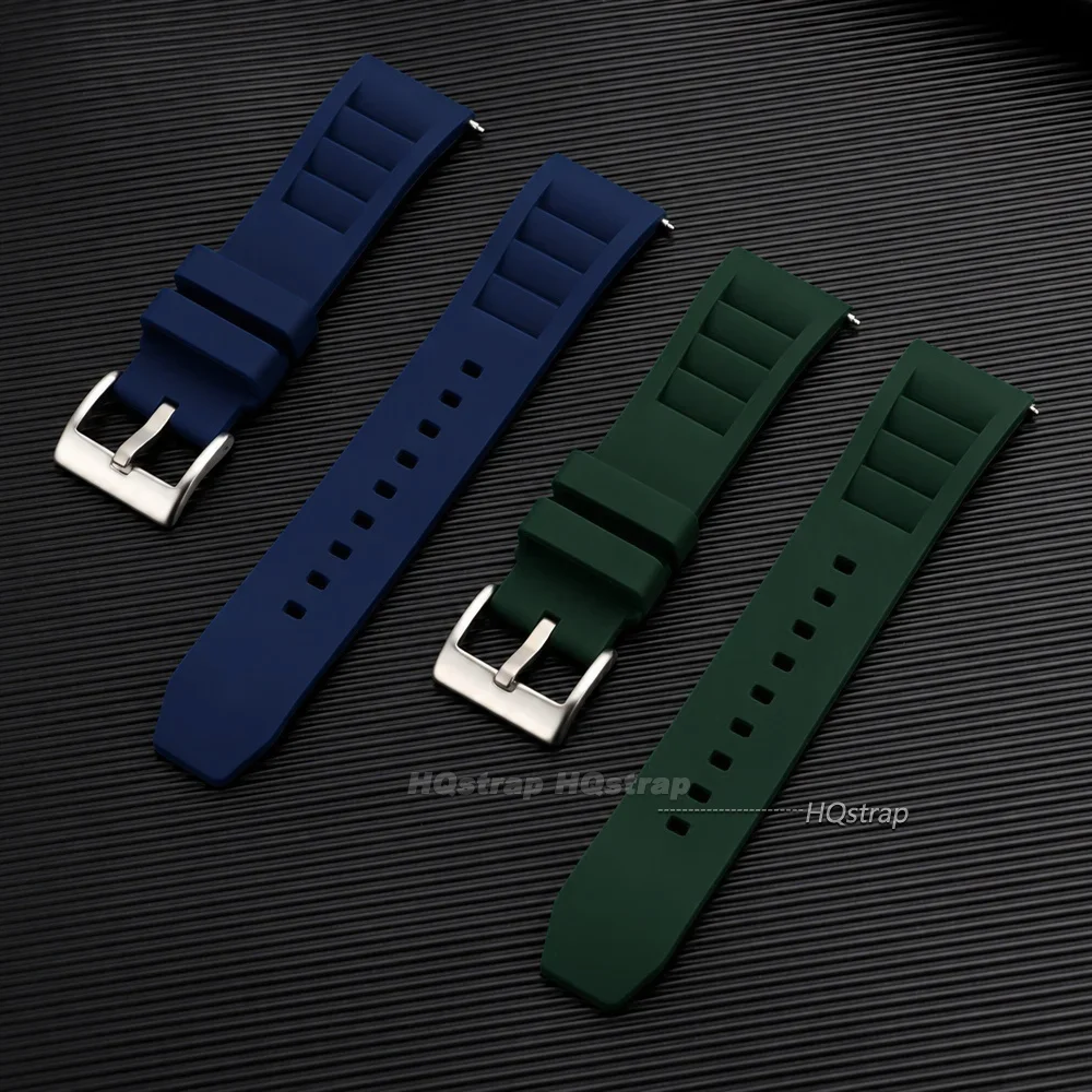 Sport Silicone Watch Strap 20mm 22mm Sport for Omega for Rolex Universal Bracelet Breathable Waterproof Quick Release Wrist Band