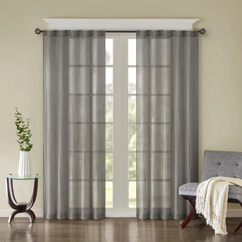 

Solid Crushed Curtain Panel Pair(2 Pcs Window Panels)