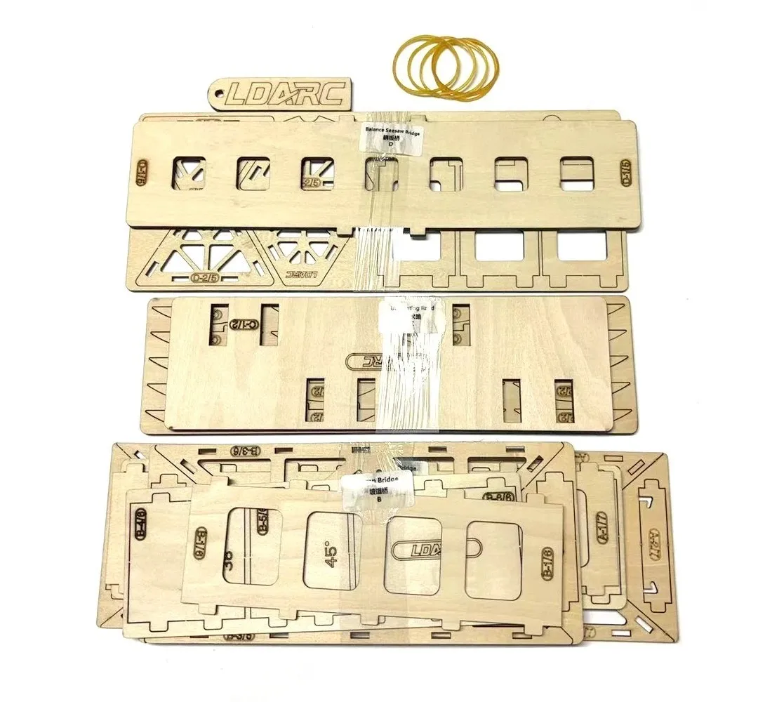 LDARC Desktop Simulation Off-road Obstacle Course for 1/43 1/58 1/64 RC Model Car Crawler Toy Field