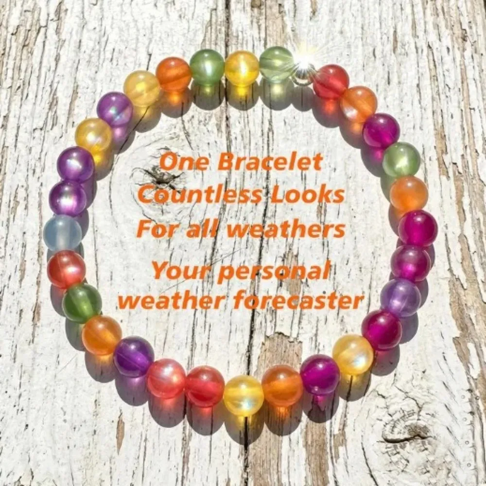 UV Reactive UV Reactive Bracelet Photochromic Cat Eye Effect Photochromic Bracelet Multicolor Sunlight Color Changing