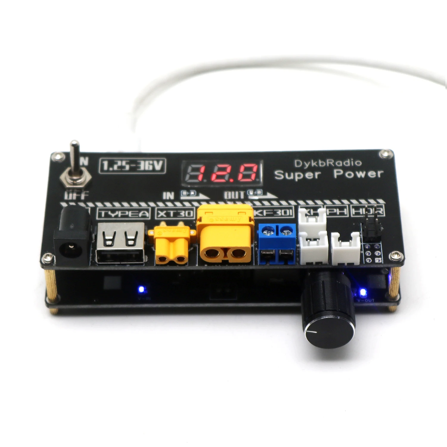 DC-DC Buck-Boost Converter Adjustable Regulated Power Supply TYPE-C PD TO 3.3V 5V 6V 9V 12V 15V 24V XT30 XT60 USB 2pin Voltmeter