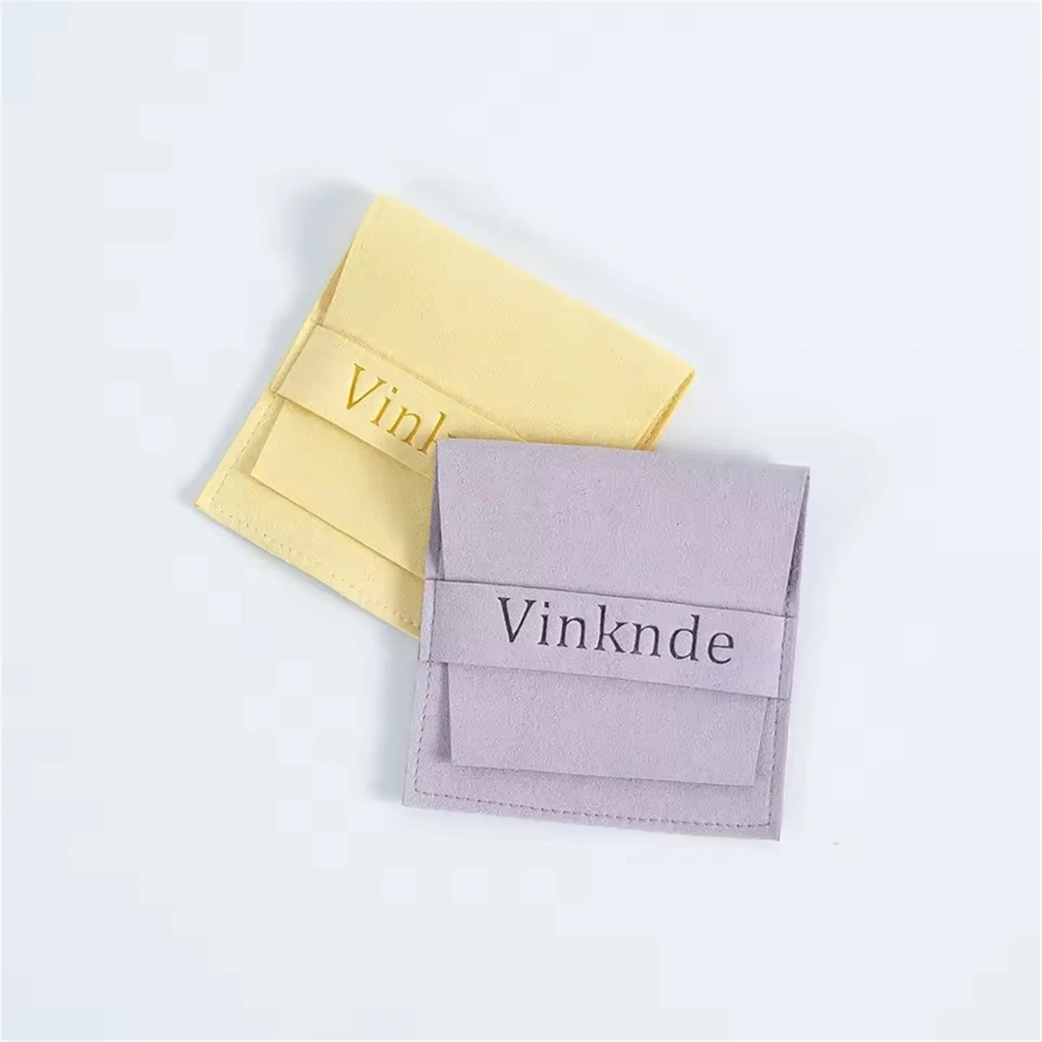 100Pcs Customize Logo Name Wedding Favors For Guests Bulk Candy Gift Bags Wholesale Microfiber Jewelry Packaging Envelope Pouch