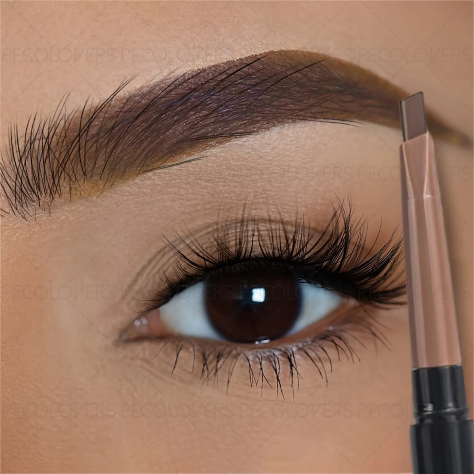 Crayon à sourcils à double pointe, résistant à la sueur, anti-taches, à double pointe, à glissement lisse, longue durée, facile à utiliser, 1 pièce