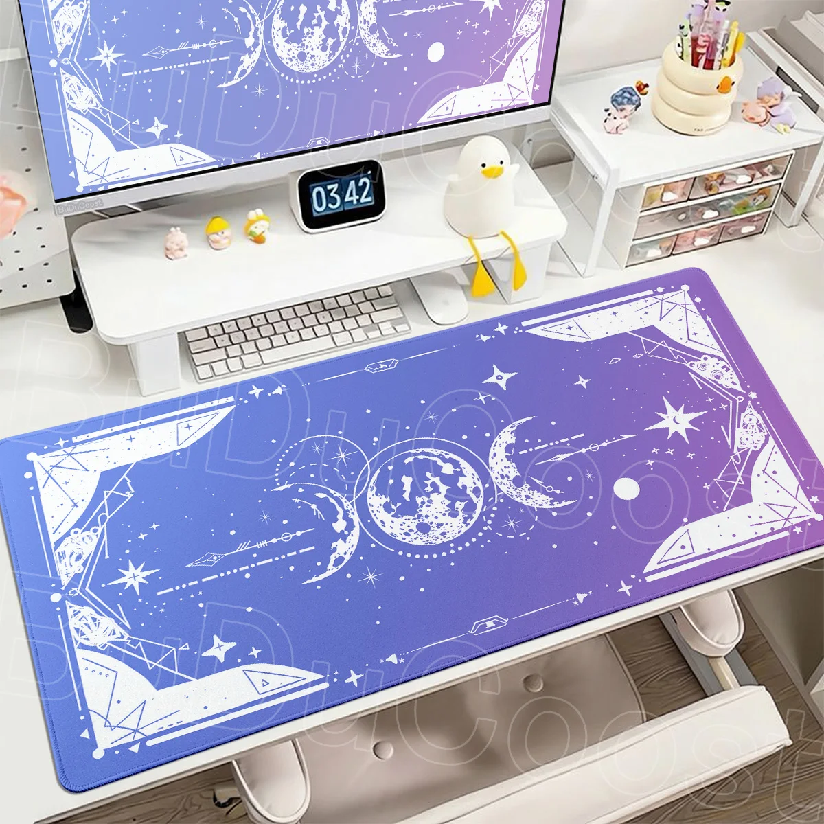 Sun,Moon,Stars Mouse Pad XXL Large Home Company Desktop Decor Carpet 1000x500mm Office Extend Table Mat Anime Keyboard Mausepads