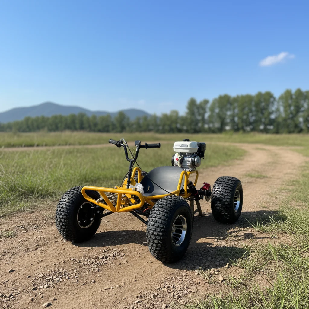 New Professional 212cc 4-Stroke -Powered Off-Road Kart Hydraulic Disc Brakes 10-Inch Tires 200kg Max Load for Adults