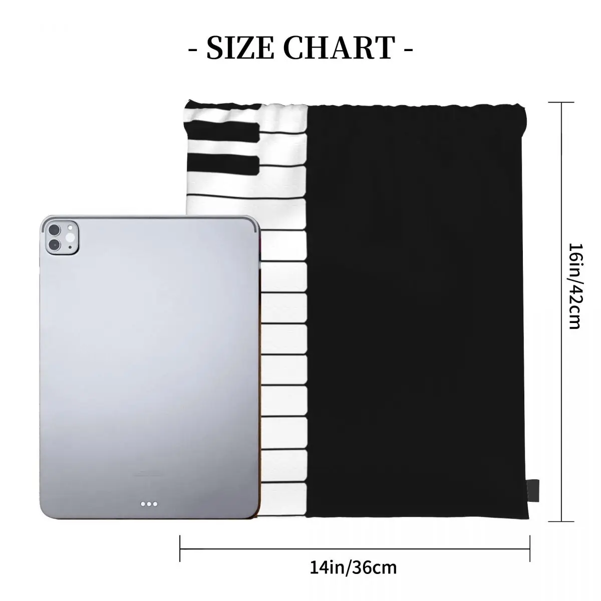 Piano Backpacks Fashion Portable Drawstring Bags Storage Bag Book Bags For Travel School