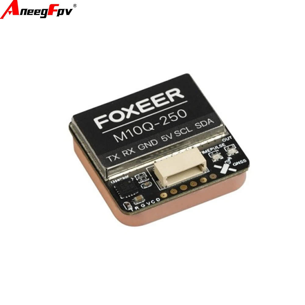 Módulo GPS Foxeer M10-120 M10Q-180 M10Q-250 con brújula QMC5883 de doble protocolo y antena cerámica para avión RC FPV de largo alcance