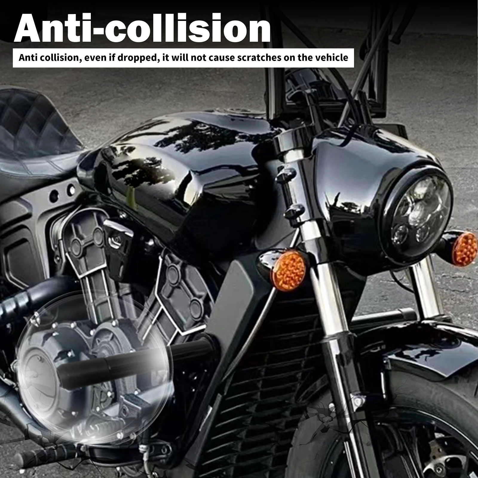 Motorcycle Front Highway Engine Guard Crash Bar Black Steel Bumper Falling Protector For Indian Scout and Scout Bobber 2014-2024