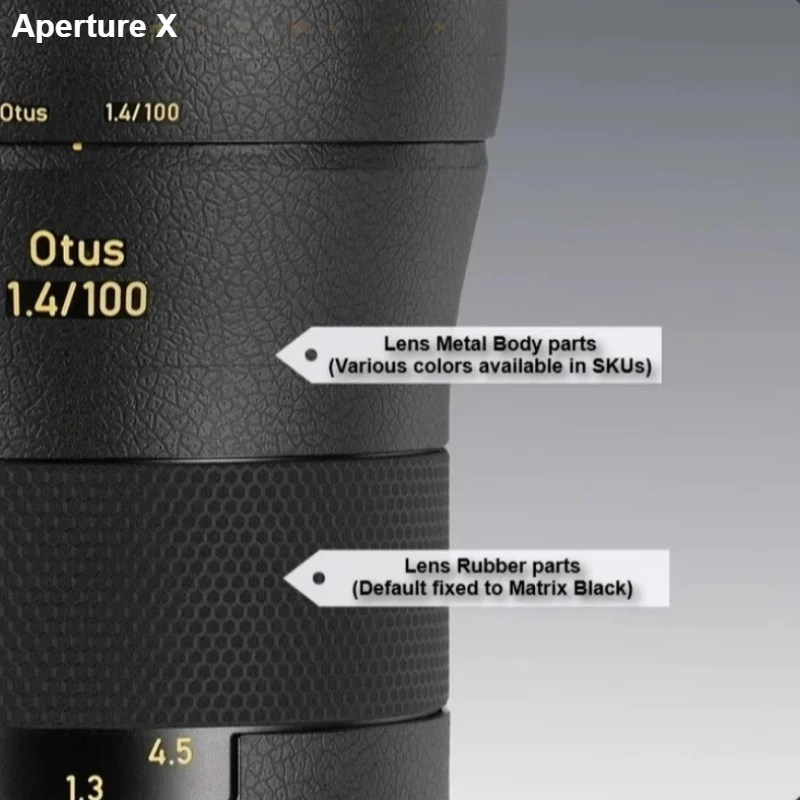 Para zeiss 100 f1.4 para canon ef montagem lente pele para carl zeiss otus 100mm f/1.4 lente adesivo 100 1.4 envoltório capa