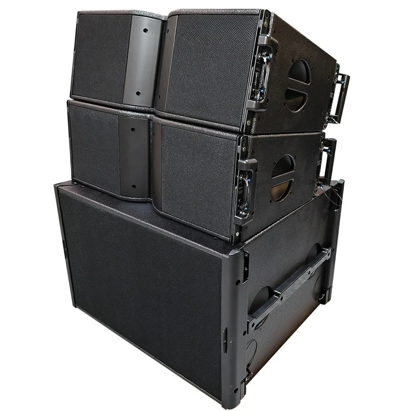 Professional Dual 10 12 Inch Line Array Speaker System Hanging Stage Dj Outdoor Powered Active Passive Line Array Speakers