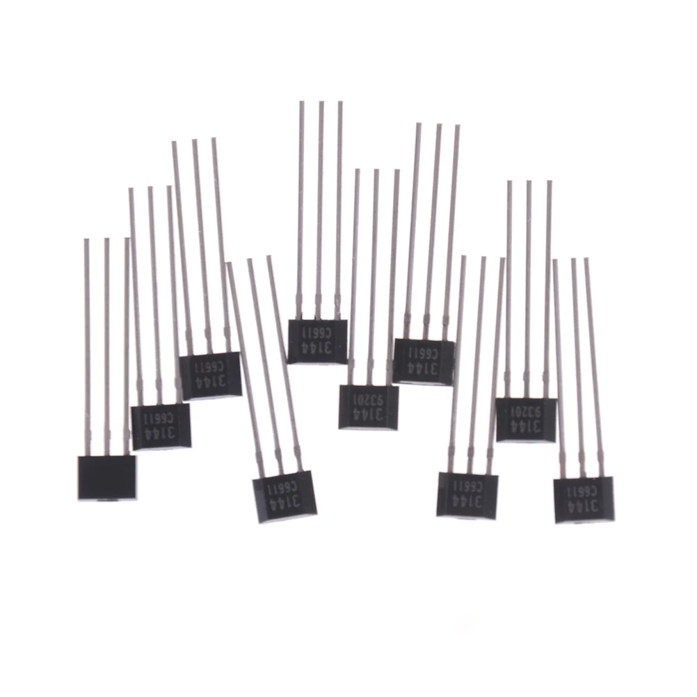 New 10pcs AH3144E OH3144 3144 Hall Effect Sensor Magnetic Detector