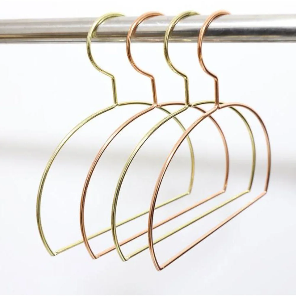 Rose Gold Clothes Hanger Silk Scarf Storage Rack Home Hanger Rack Tie Garment Towel Holder