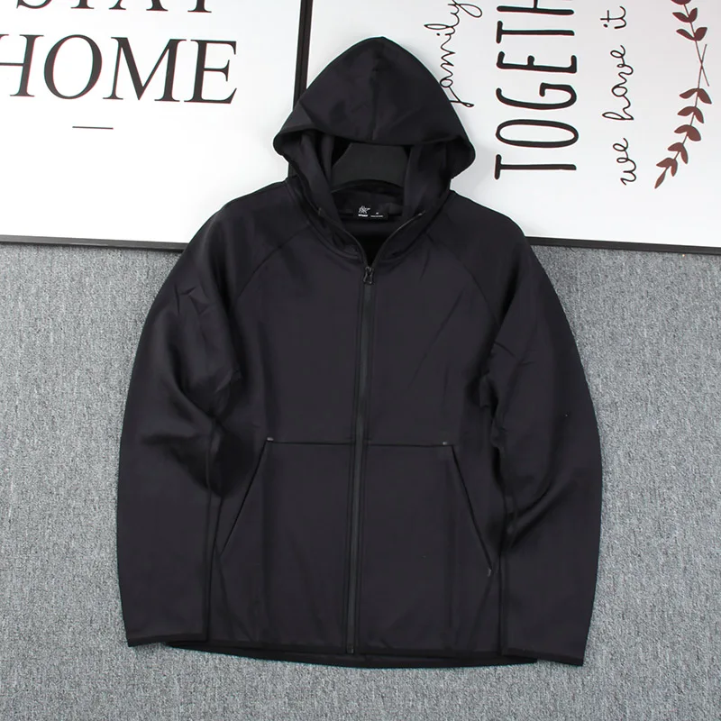 

Outdoor Men's Casual Hoodie Jaet Spring Autumn Qui Dry Breathable Four Way Elastic Sportswear Stand Fit Long Sve Zi...