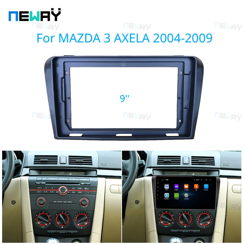 9 Inch Car Radio Fascias For MAZDA 3 AXELA 2004-2009 Stereo Panel Dashboard Installation Trim Kit Frame GPS DVD Bezel