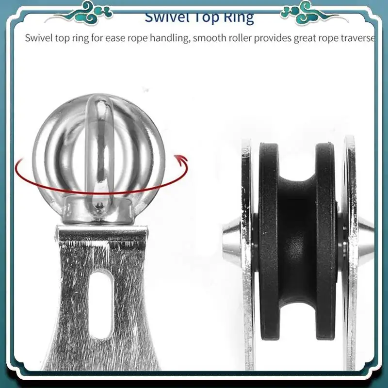 

Reliable Pulley Block Stainless Steel Silent Groove Pulley Block Bearing Lifting Pulley Suitable For Home Gym Fitness Equipment