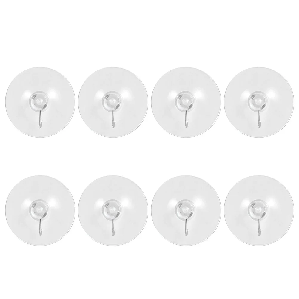 

8 Pcs Vacuum Suction Cup Hook Window Hanging Hooks Shower Door Wall Strong Traceless Sucker Reusable Towel Cups