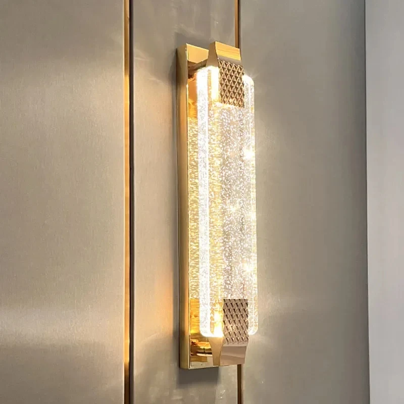 

Modern Bedside Lights Led Wall Lamps For Living Room Stairs Luxury Modern Gold black Indoor Wall Light Wall Lamp Home decor