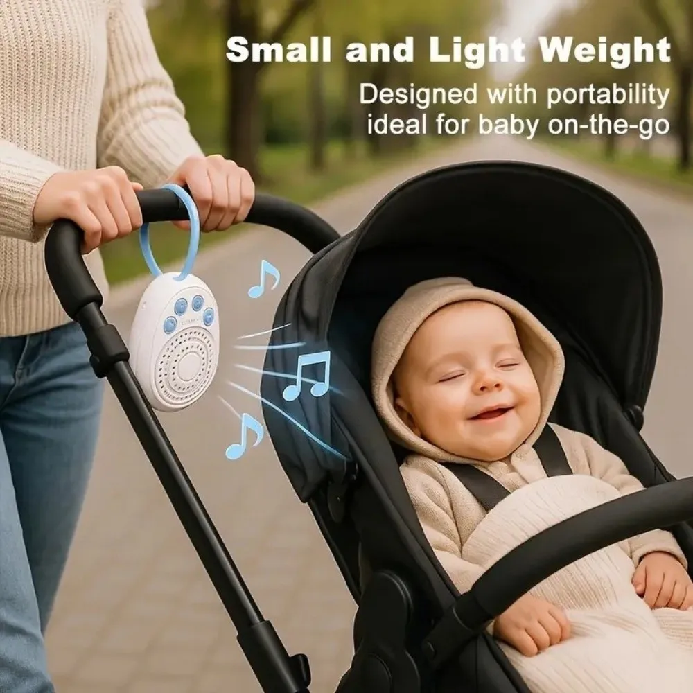 

White Noise White Noise Sound Machine Portable Exclusive Music Baby Sleep Machine USB Rechargeable 20 Sounds Sleep Aid Music