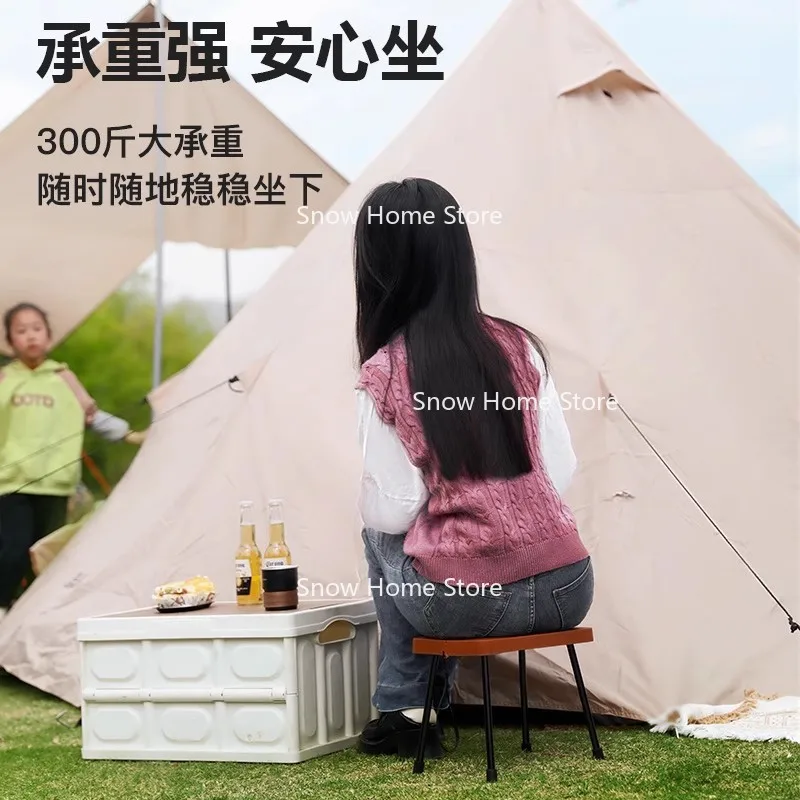 

Сверхлегкий портативный складной стул из алюминиевого сплава для хранения на открытом воздухе, кемпинга, пони с галстуком