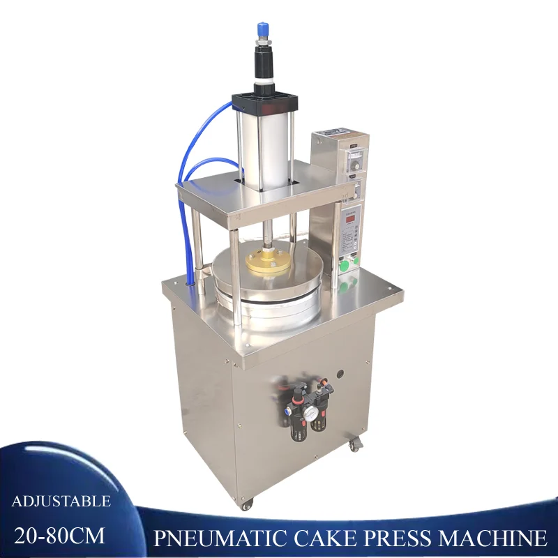 

Pneumatic Dough Press Machine Tortilla Press Machine Commercial Pizza Pastry Pressing Machine Flour Dough Sheeter Machine