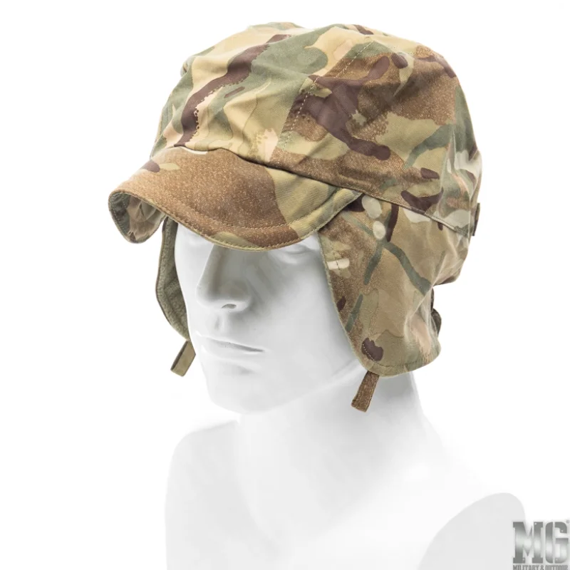 British Army Original MTP Warm Hat Outdoor Headset Windproof MVP Waterproof Cap