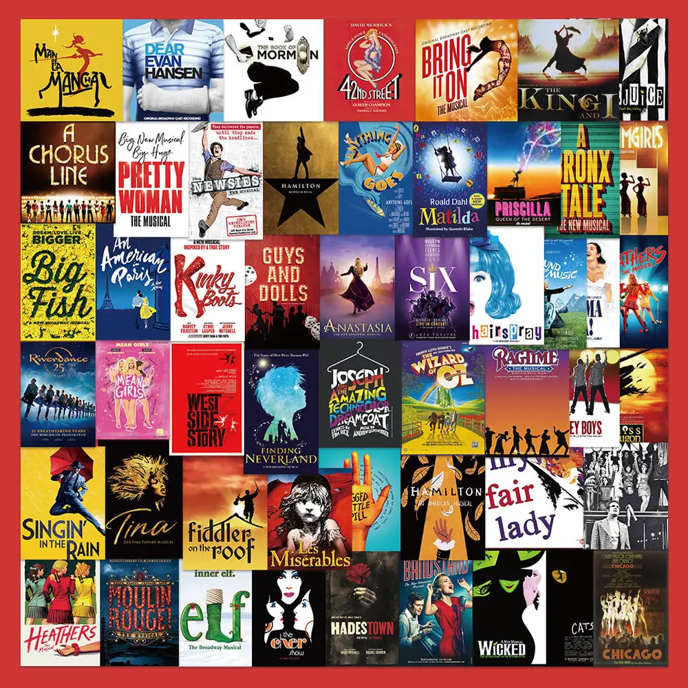 

52 шт., наклейки на обложку европейского и американского музыкального альбома, украшение для книги «сделай сам», водонепроницаемая наклейка, самоклеящиеся наклейки