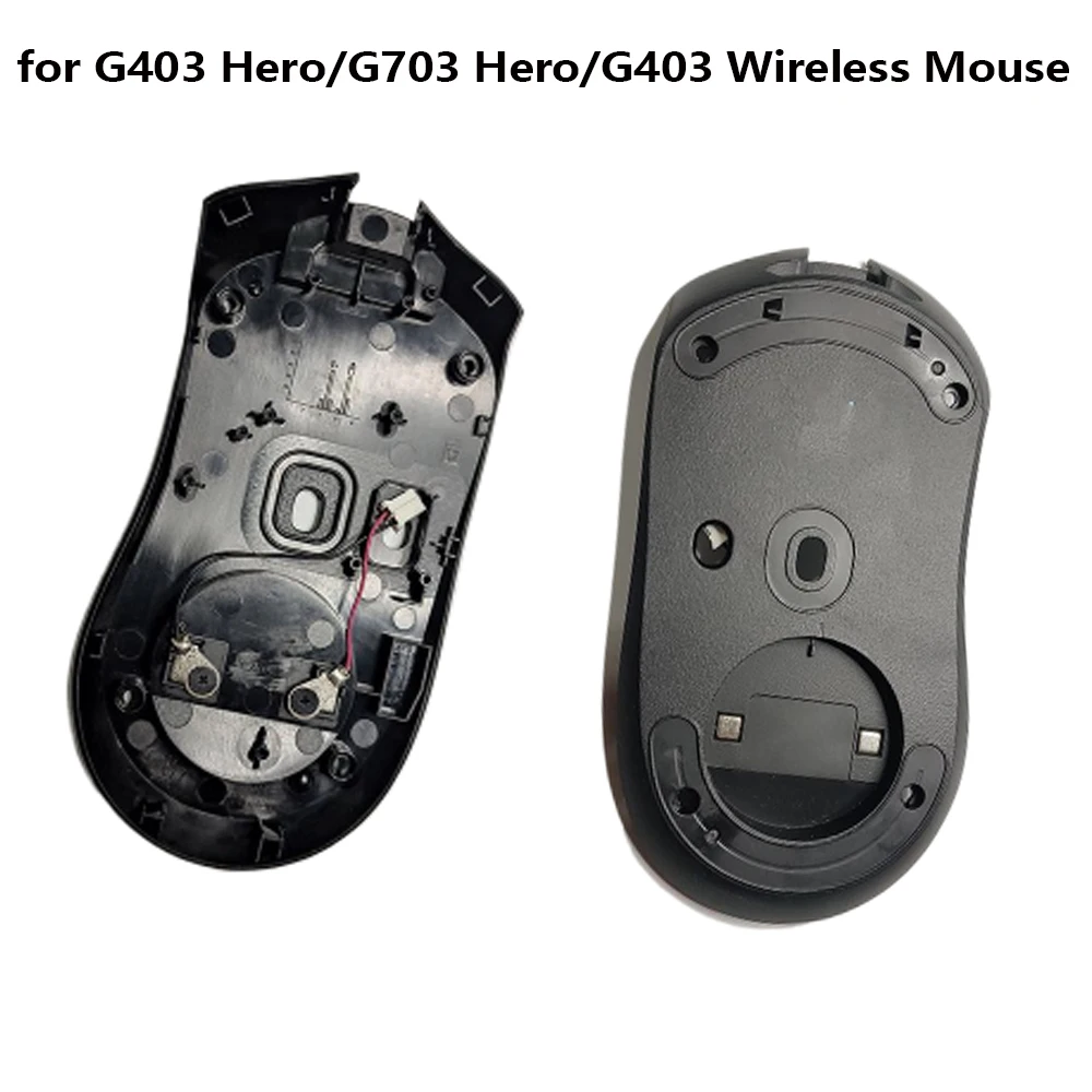 Mouse Lower Shell for G403 Hero/G703 Hero/G403 Wireless Mouse Feet Skates Mat + Mice Bottom Shell Cover With Feet Pad Stickers