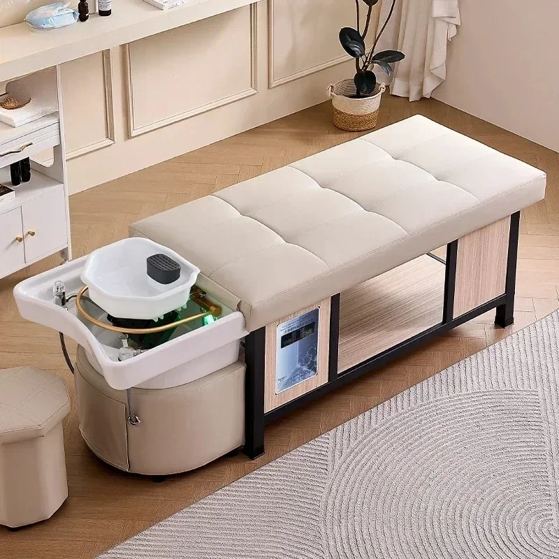 #Head Spa Hair Washing Bed Equipment Stylist Foot Sink Shower Shampoo Chair Salon Luxury Adult Shampouineuse Salon Furniture611 - view 6