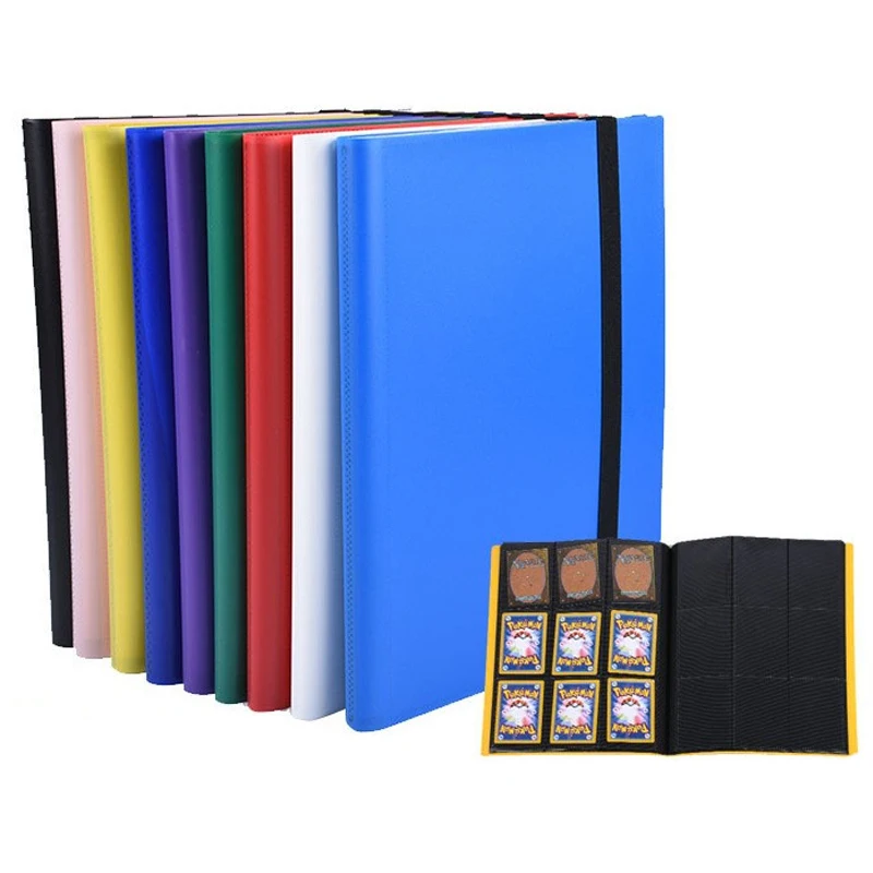 

360 Card Pockets Binder, Trading Cards Album Folder with 9 Pockets, Multicolor