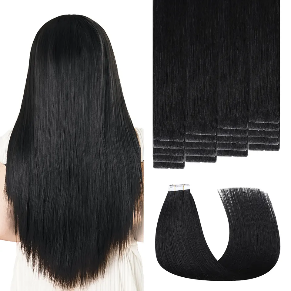Extensión de Cabello Natural Adhesiva Sweetmet 3ª Generación Pro3.0 20 piezas 30g-50g 35cm-55cm Banda Adhesiva Invisible Extensión Adhesiva Cabello Natural