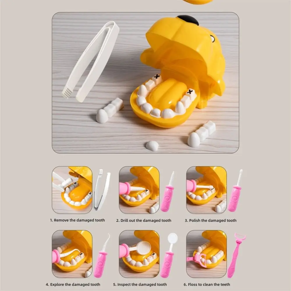 Pink Blue Doctor Plastic Mini Stethoscope Role-playing Games Accessories Cartoon Simulated Doctor Tools Toy Educational Gift