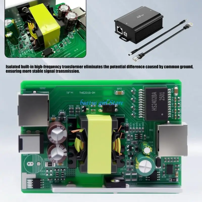 

C7AB Outdoor Professional 48V to 36V 2A PoE Splitter with and Metal Housing for Security Camera and Access Point