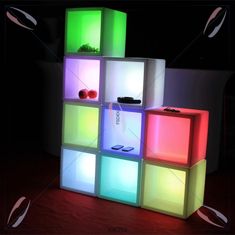 Bar Glowing Wine Cabinet Night Club Flower Pot LED Growing Ice Bucket display Bar Wine Cabinet