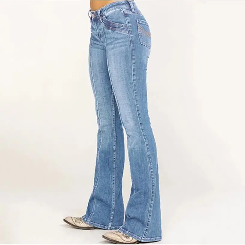Cintura baixa rasgado denim jeans feminino faion algodão jeans francês sle meia-idade plus size médio estiramento verão 2023 cor clara