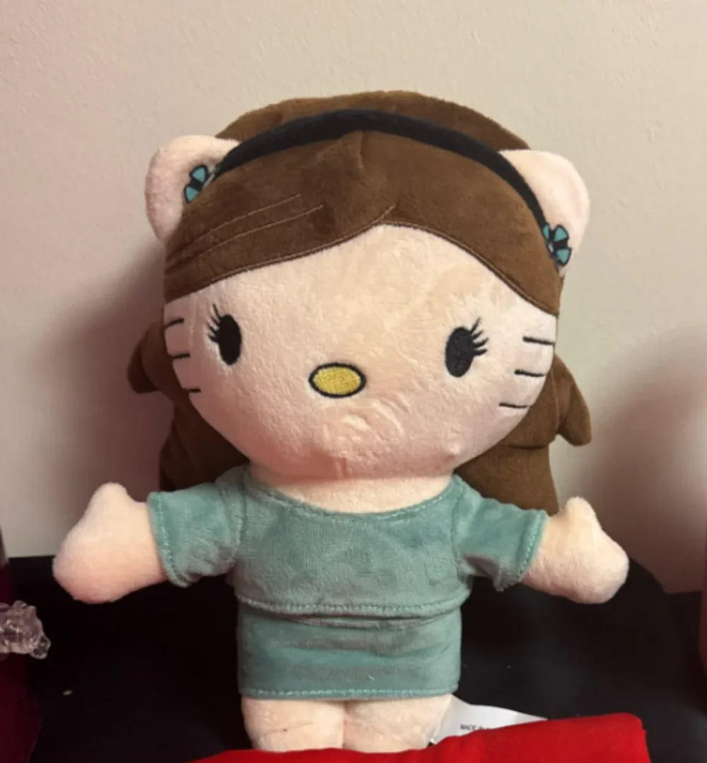 

Плюшевая кукла «Hello Kitty в роли Ариана Гранде», плюшевые игрушки, милые детские рождественские подарки для мальчиков и девочек