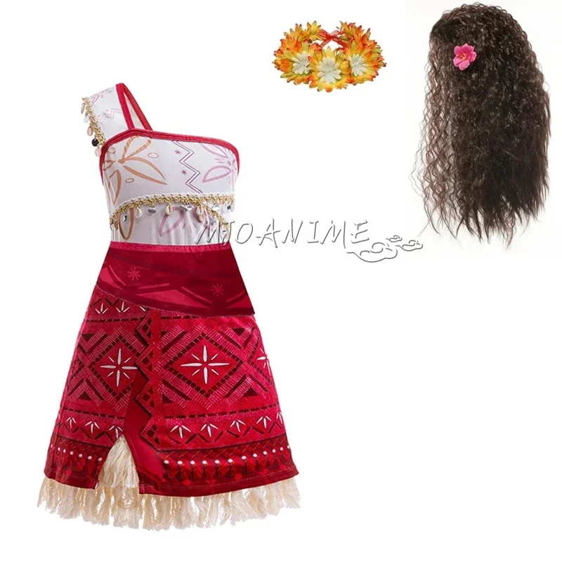 

2 платья принцессы Vaiana, детское платье для косплея на Рождество, Хэллоуин, повседневная нарядная одежда 6;d'3,h'7.b;