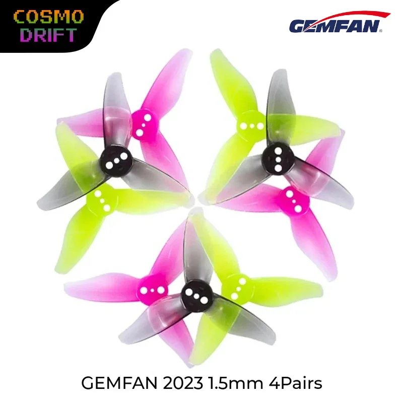GEMFAN 2023 2-Inch 3-Blade CW/CCW Propellers for Toothpick FPV Drone Ducted Micro Quadcopter High-Efficiency Durable RC Props