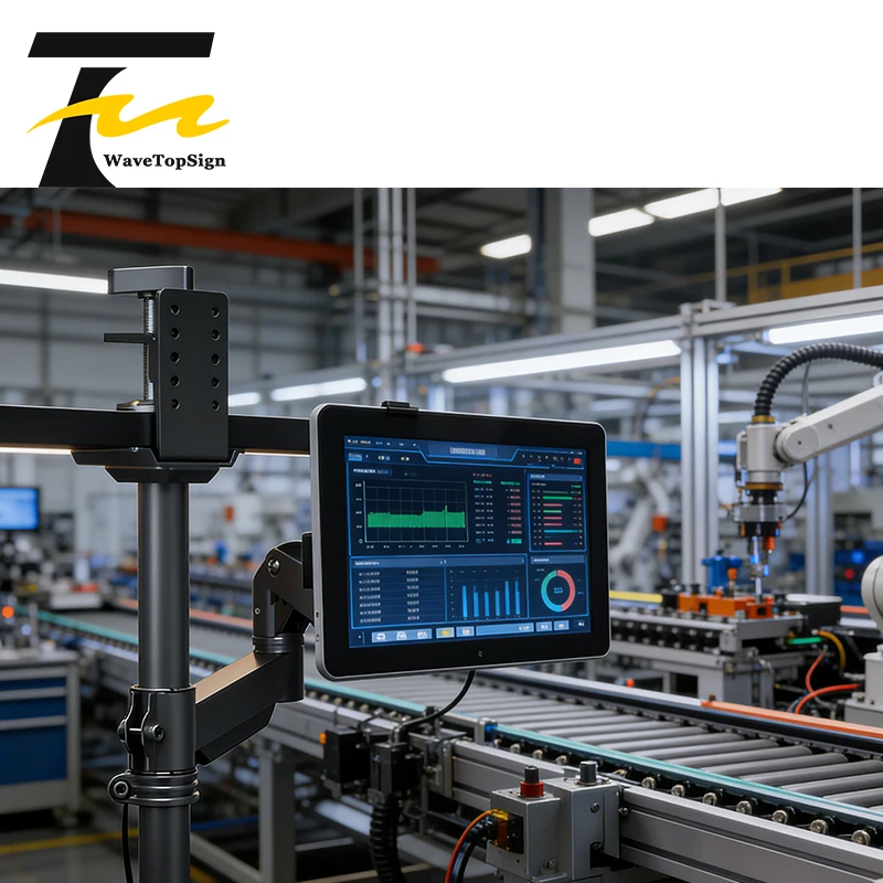 Industrial Monitor Arm Bracket Inverted Display Mount Cantilever Support Stand Base for Automation Equipment