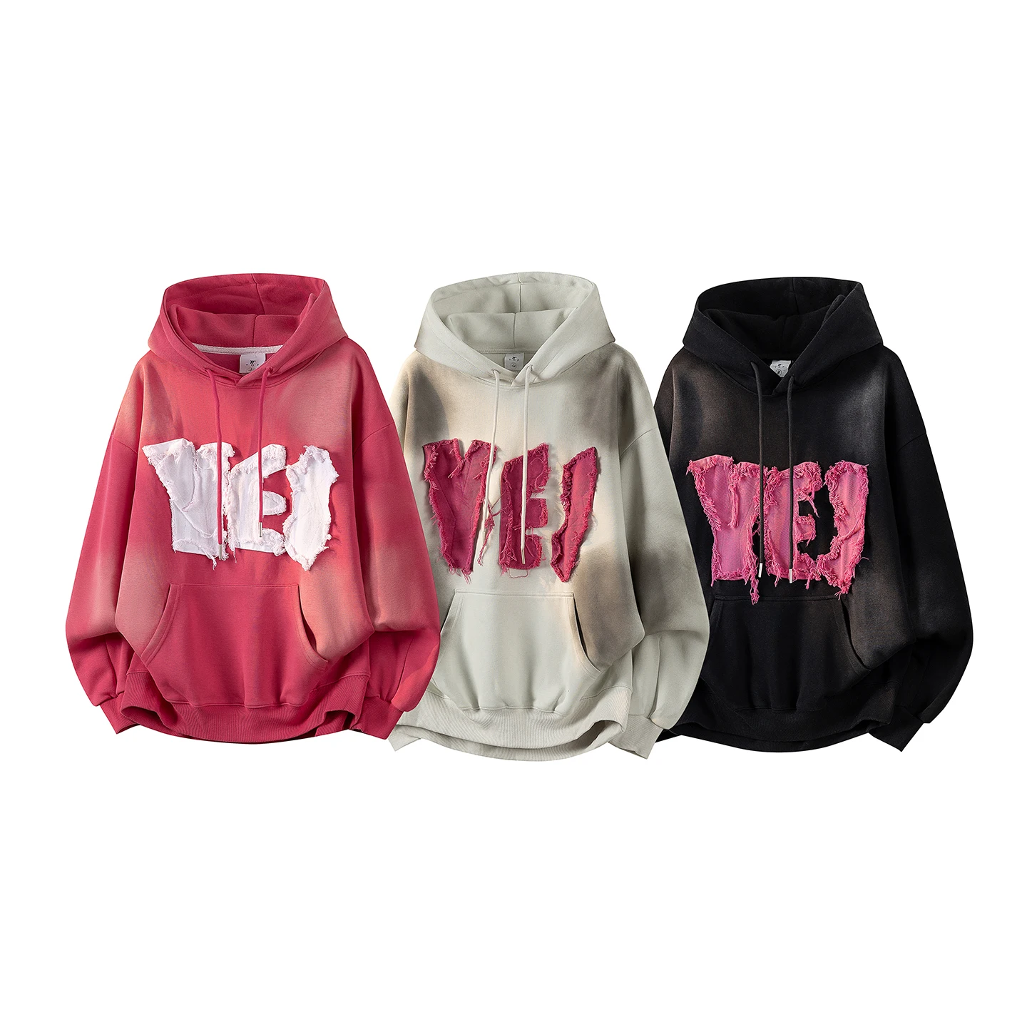 

Spring Waed American Sle Men's Hoodie Ins Trendy Brand Letter Print Heavyweight Hooded Sweatirt Cotton Casual Streetwear