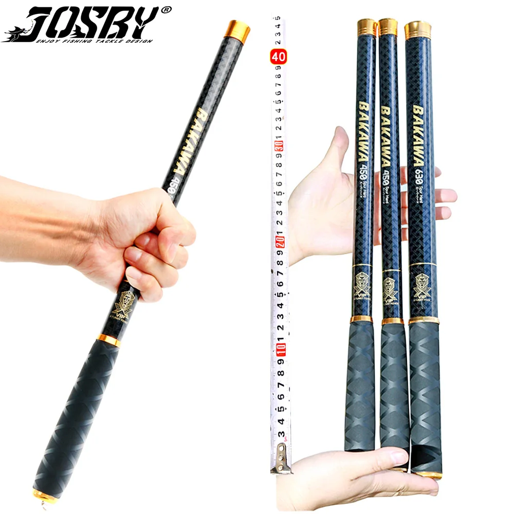 

JOSBY Carbon Fiber Fishing Rod Telescopic Ultra-light Hard Pole For Stream Freshwater 1.8M 2.7M 3.6M 4.5M 5.4M Pesca