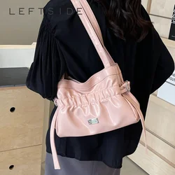 Small Shoulder Bags for Women 2024 Designer Korean Fashion Short Handle Handbags and Purses Trend Solid Color Underarm Bag